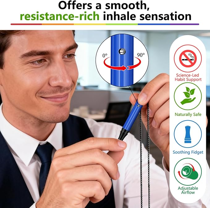 ASTOFLI Breathing Necklace for Anxiety Relief – Flavored Air Breathe Necklace - Image 3