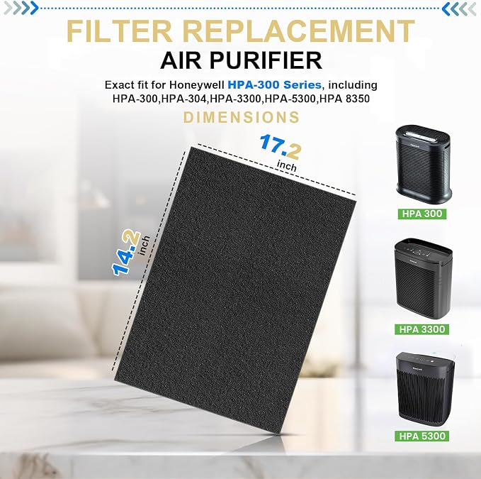 Dekiru 6 Pack Cut to Fit Activated Carbon Filter, Compatible - Image 2