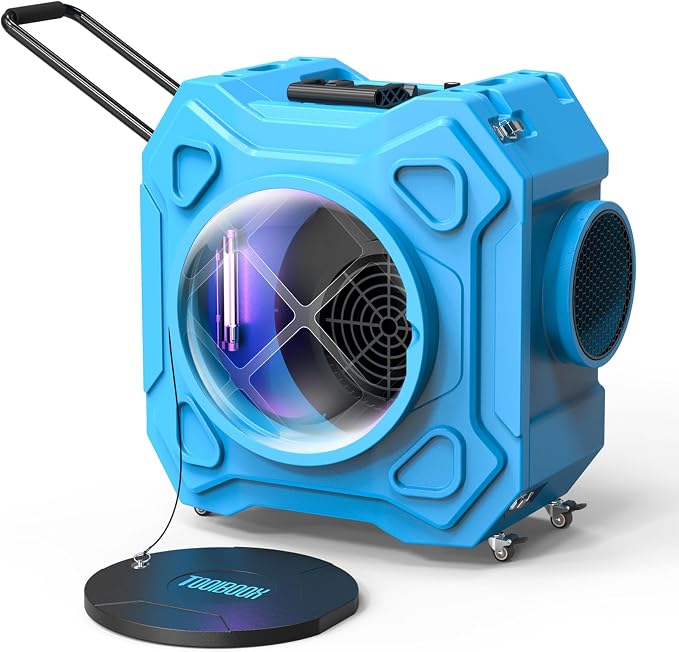 Air Scrubber with 3-Stage Filtration, 970CFM HEPA Air Scrubber Negative Air by TOOLBOOX