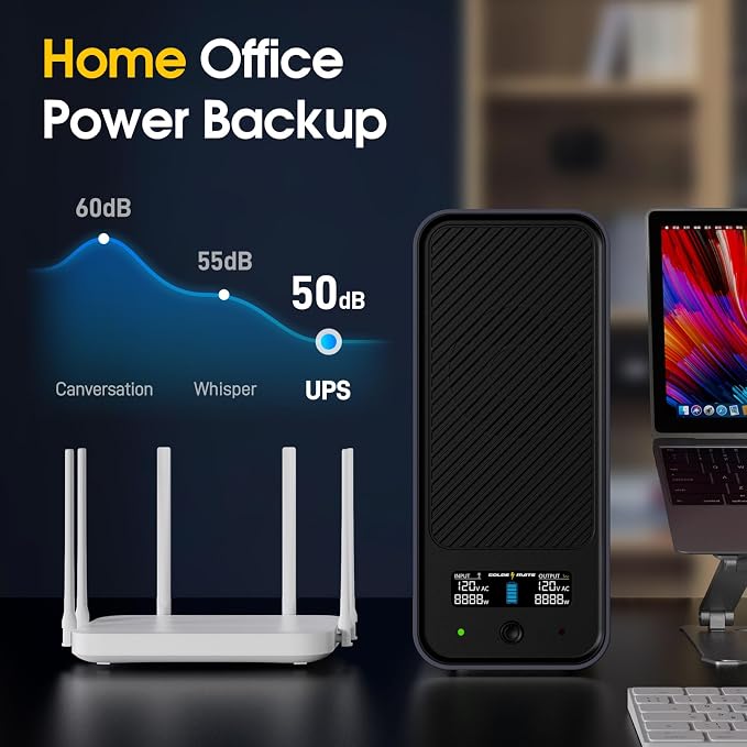 GOLDENMATE 1000VA/800W Lithium UPS Battery Backup & Surge Protector, Backup - Image 9
