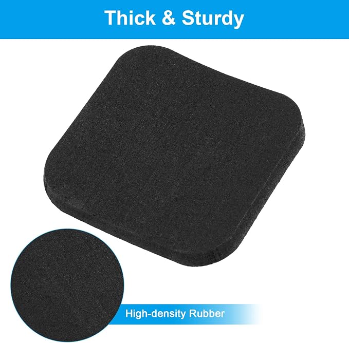 4Pcs Treadmill Mats, Coolrunner High Density Equipment Pads Noise Reduction - Image 3