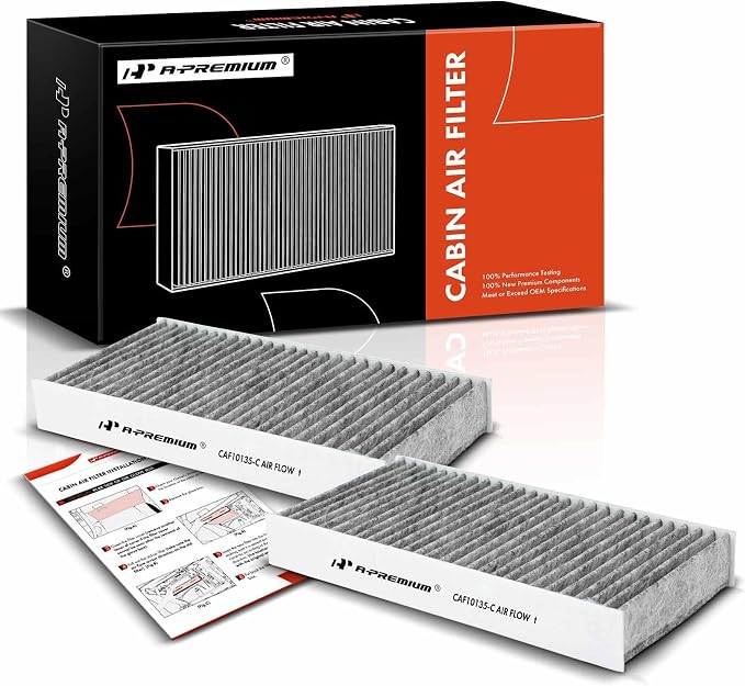 A-Premium 2-PC Cabin Air Filter w/Activated Carbon Compatible by A-Premium