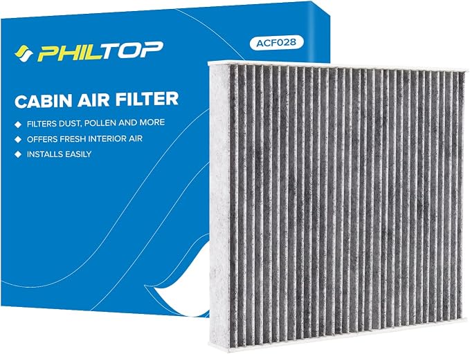PHILTOP Cabin Air Filter w/Activated Carbon, Compatible by PHILTOP