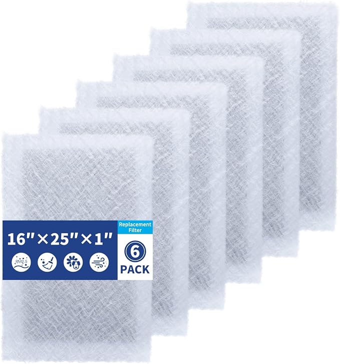 16x25 Replacement Filter Pads Compatible by PZHARQG