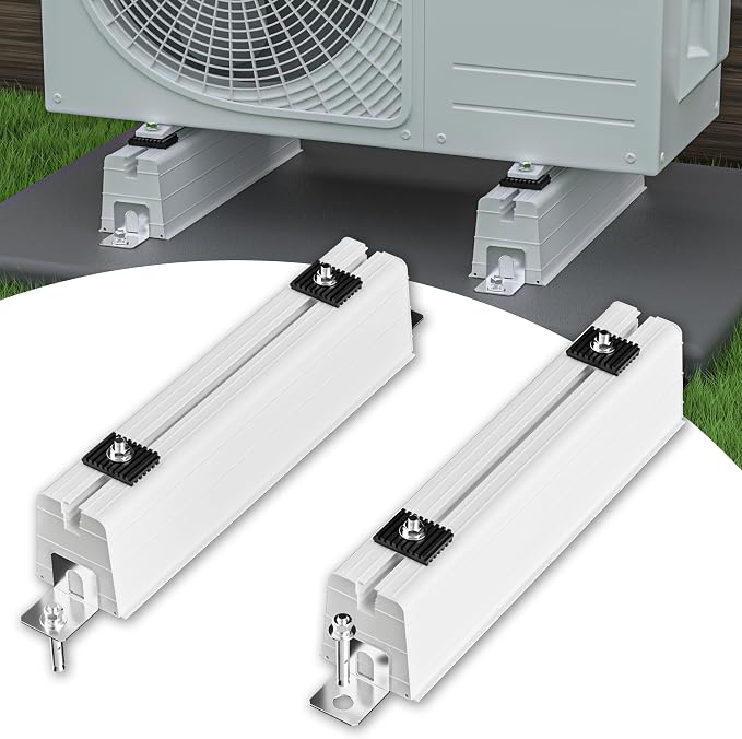 Mini Split Condenser Pad: Floor Mounting Base Pad 15.74''L, Mini Split Pad by Cestluck