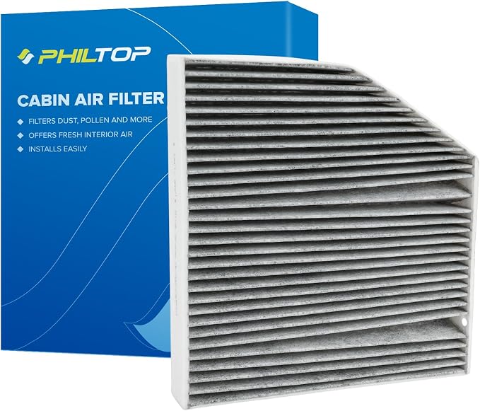 PHILTOP HEPA Cabin Air Filter w/Activated Carbon, Compatible by PHILTOP