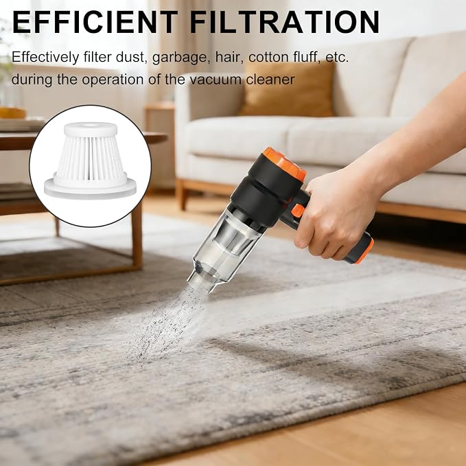 4 Pack Handheld Vacuum ​​Replacement Filters​​ - Image 4