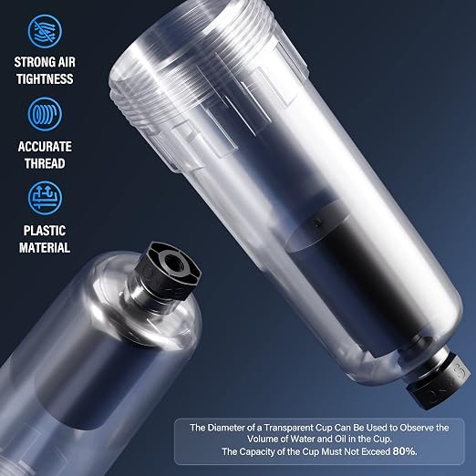 TAILONZ PNEUMATIC 1/4 Inch NPT Automatic Drain Air Filter Pressure Regulator - Image 7