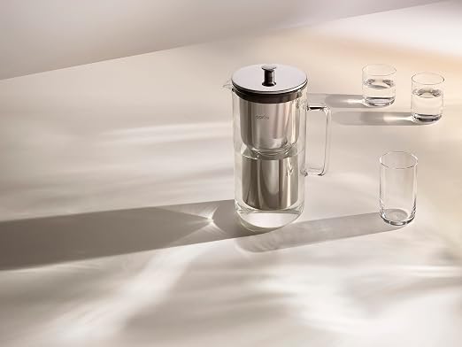 Aarke Purifier Glass Water Pitcher, Refillable Stainless Steel Filter, 8-Weeks - Image 10