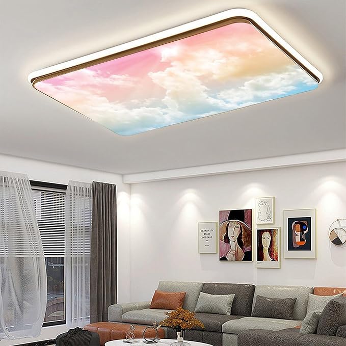 2PCS Fluorescent Light Covers for Classroom Ceiling Lights Magnetic Light Covers - Image 5