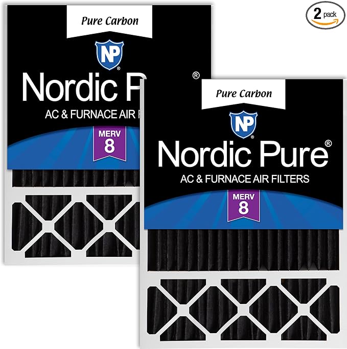 Nordic Pure 20x25x5 Honeywell/Lennox Replacement Odor Reduction Merv 8 Filter 2 by NordicPure
