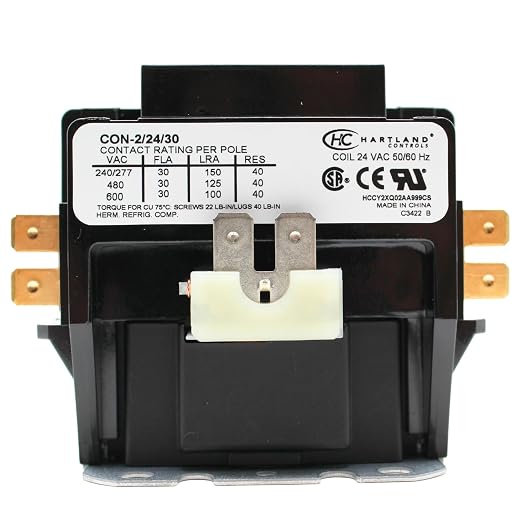 HVAC Genius HVAC Contactor, 30 Amp Double Pole / 2 Pole Contactor 120V Coil by The+HVAC+Genius