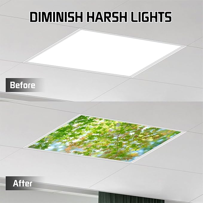 2PCS Maple Tree Magnetic Fluorescent Light Covers - Image 4