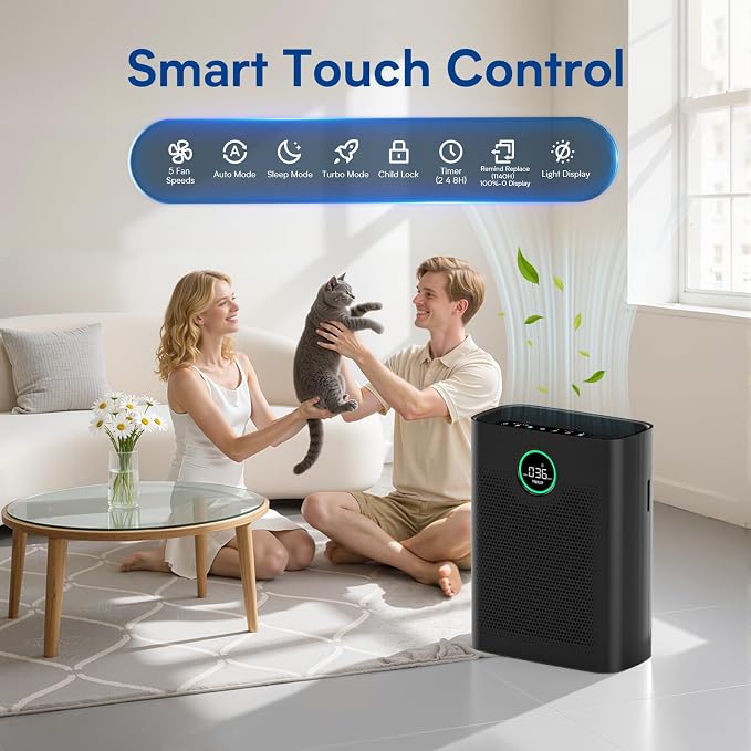 Air Purifiers for Home Large Room up to 3000 ft², VNIUP H14 True HEPA Air - Image 7