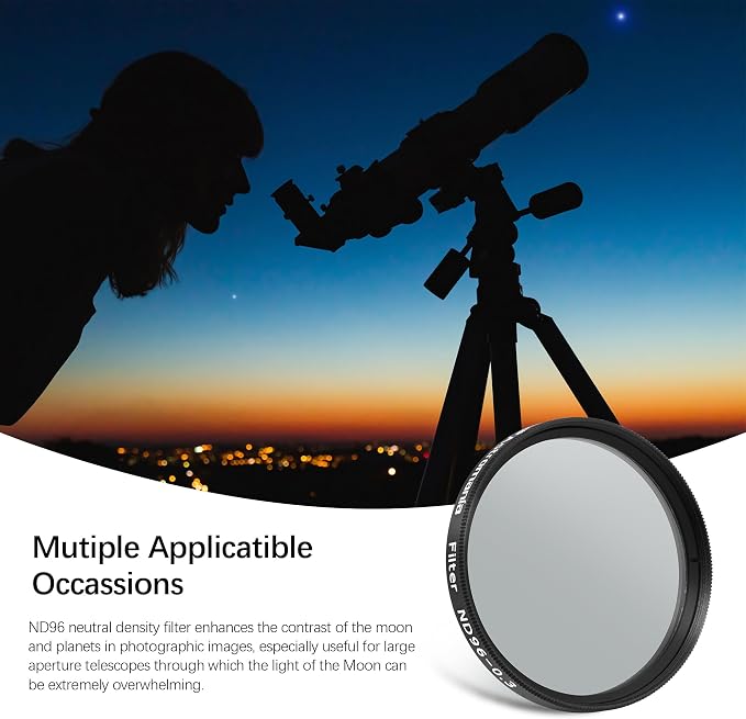 Astromania Telescope Moon Filter 2 inch, Neutral Density Telescope Filter - Image 7