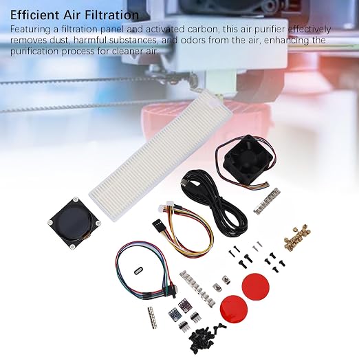 3D Printer Air Filter, LCD Display Real Time Monitoring Activated Carbon Air - Image 6