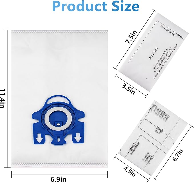 Improvedhand 12 Packs 3D Airclean Bags Replacement - Image 7