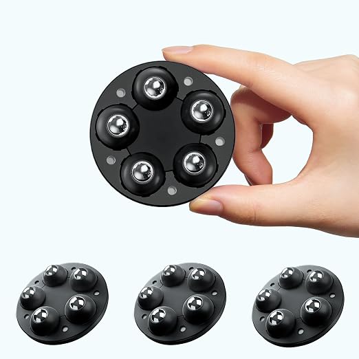 Self Adhesive Caster Wheels for Appliances, 360° Swivel Small Appliance Slider by NewWinterWarmth
