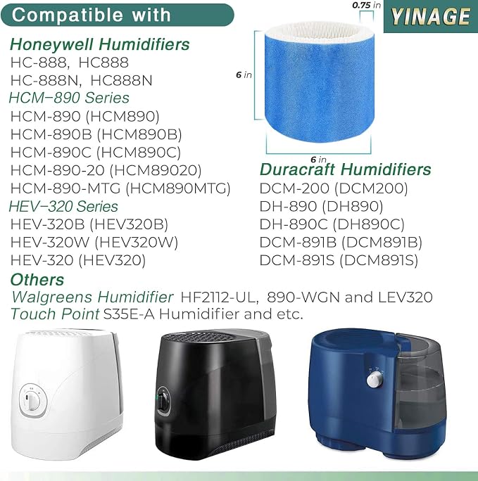 HC888 Humidifier Wicking Filter C Replacement - Image 2