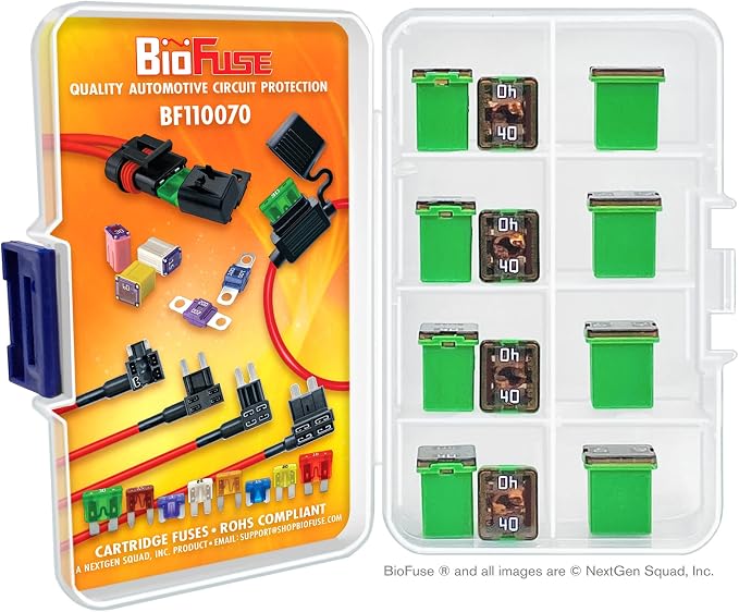 40A Low Profile JCASE 12-Piece Cartridge Fuse Assortment. Fits Most: Nissan - Image 3