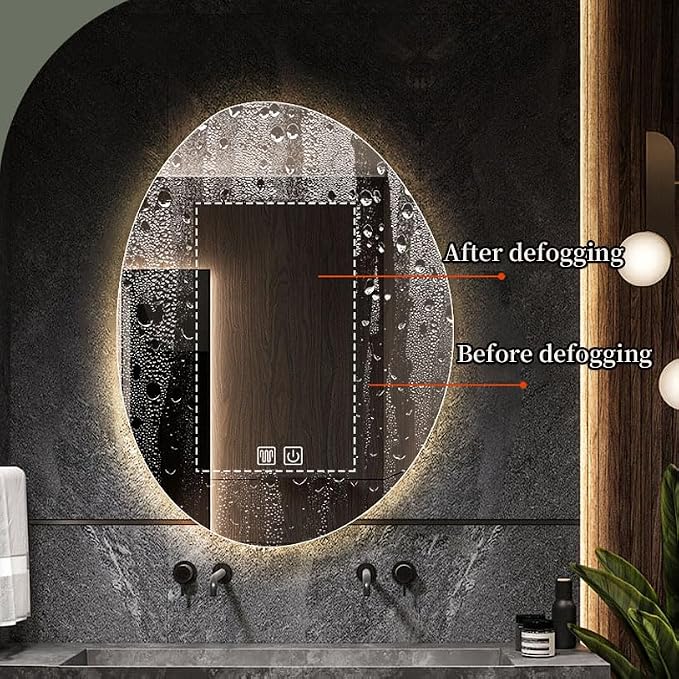 JSLJDM 700 X900 mm Illuminated Backlit LED Bathroom Mirror, Wall Mounted - Image 5
