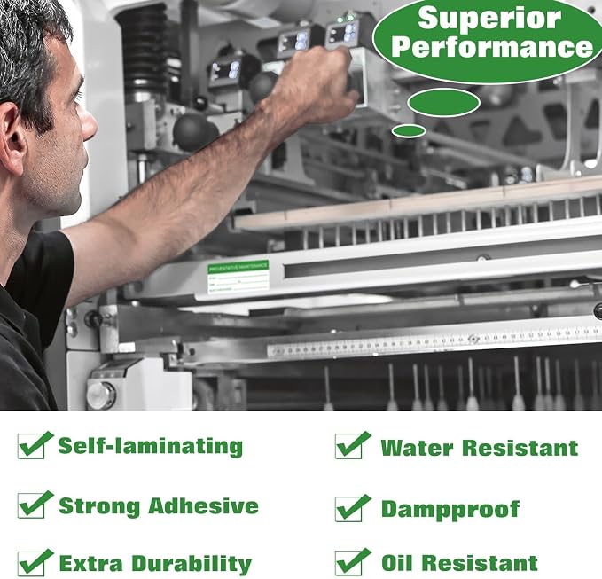 180 Pcs Self-Laminating Preventative Maintenance Stickers 1 x 2 Inch Waterproof - Image 3