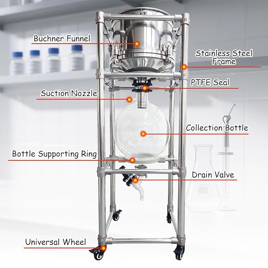 INTSUPERMAI 20L Buchner Funnel Filtering Kit, - Image 3