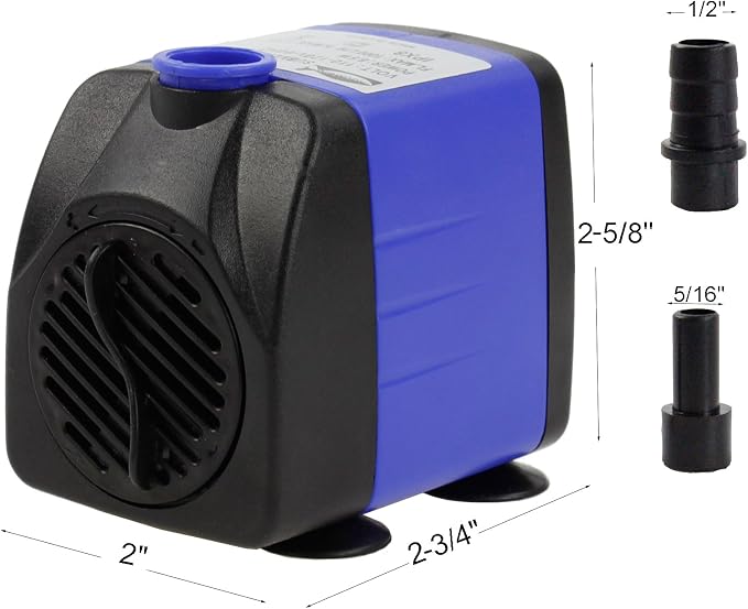 AQUANEAT Small Fountain Pump, 265 GPH Submersible Water Pump - Image 2