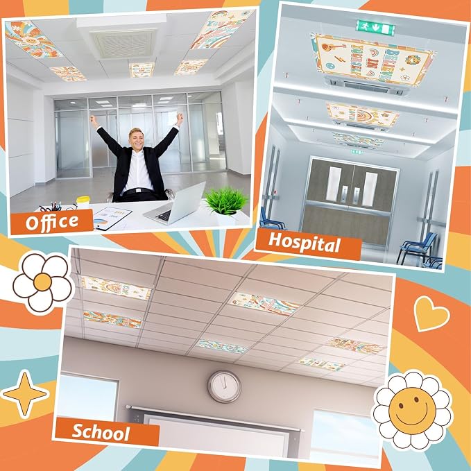 Wiooffen 6 Pcs Fluorescent Light Covers - Image 4