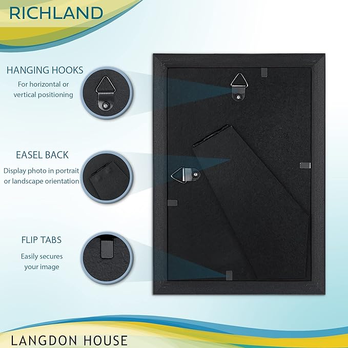 Langdon House 4x6 Picture Frames Set Distinguished Edging - Image 3