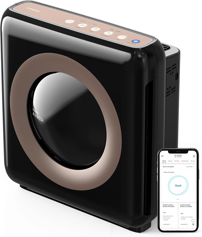 COWAY Air Purifier for Home Up to 1, App-Enabled Smart Technology, Compatible by Coway