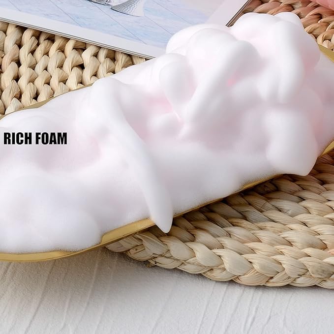 2 Oz Empty Foam Pump Bottle (50 PCS) Travel Foaming Soap Dispenser for Hand Soap, Lash Shampoo Cleanser (Black&Gold Pump&Clear Cap)