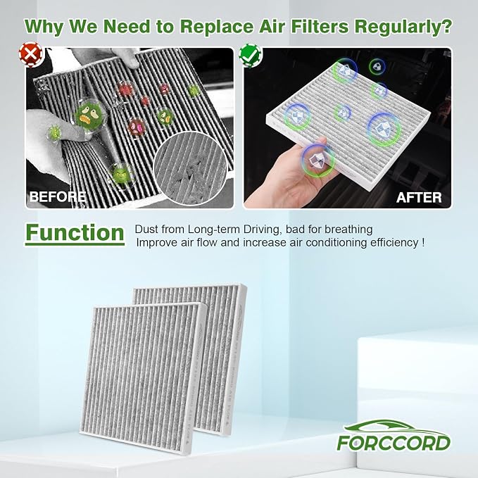 2-Pack Rear Cabin Air Filter Fits - Image 6