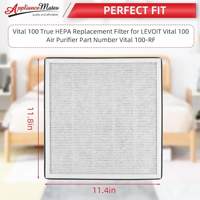 Vital 100 Replacement Filter for LEVOIT Vital 100 Air Purifier, 3-in-1 True - Image 5