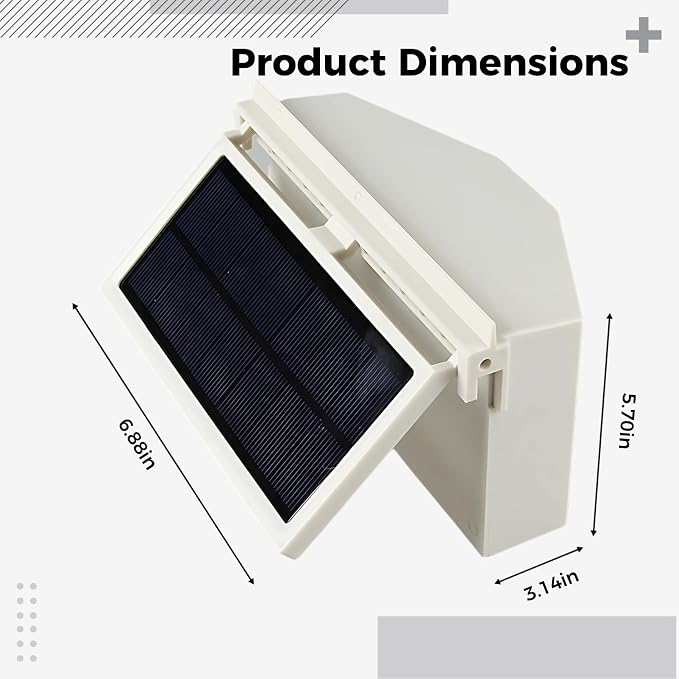 2W Solar Powered Car Exhaust Fan, Portable Vehicle Radiator - Image 4