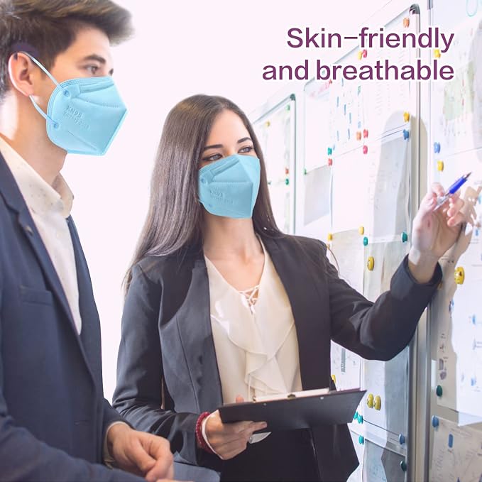 Miuphro KN95 Face Mask 50 Pack, Disposable Respirator Masks, 5 Layer Design - Image 7