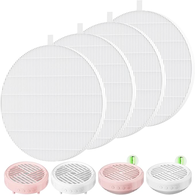 4 Pack HPro Nail Dust Collector Replacement Filters, Compatible by WILERDA