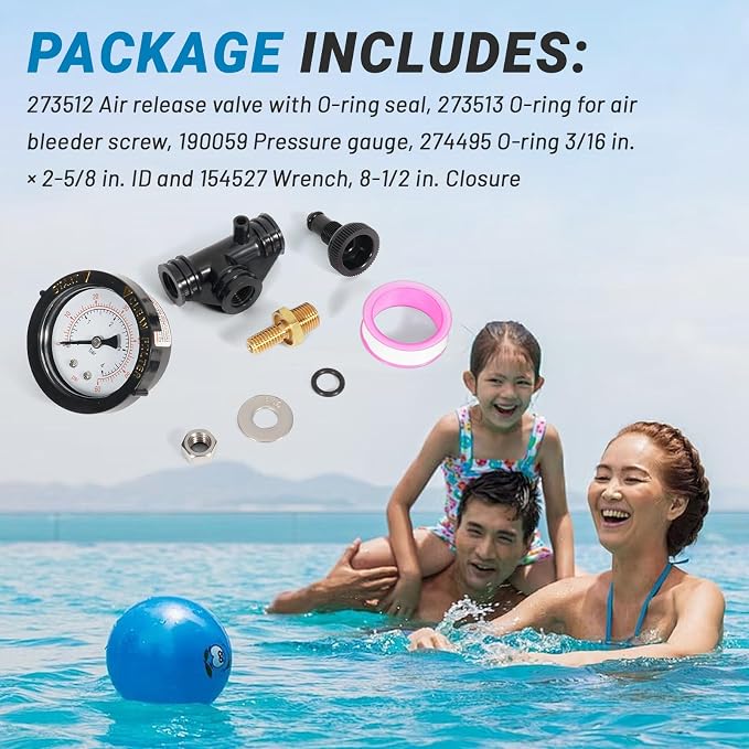 154687 Air Release Relief Valve Kit, Replacement Pool and Spa Filter Compatible - Image 6
