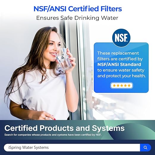 iSpring FT15 NSF Certified 5th Stage Inline Post Carbon Water Filter, - Image 2