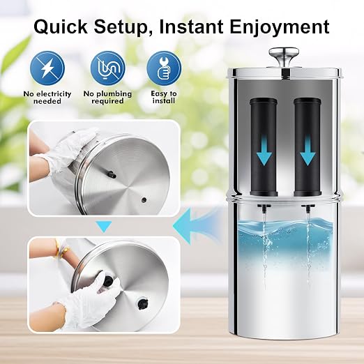 Alkaline Carbon Rods for Gravity Water Filters – Raises pH up to 9.2, - Image 5