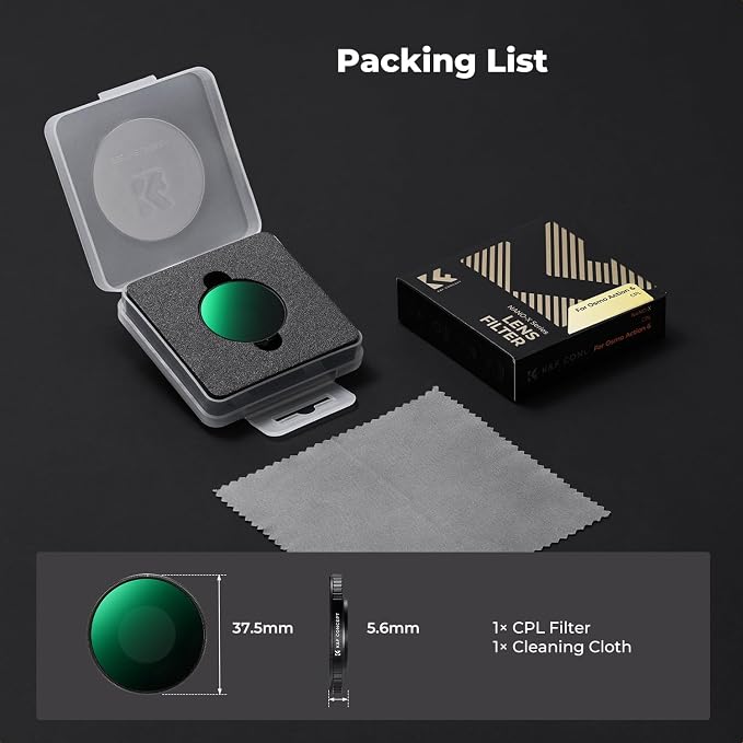 K&F CONCEPT Screw On Fit CPL Filter - Image 6