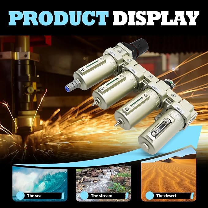1/2" NPT Industrial Grade 4 Stage Gas Drying System, Coalescing Filter - Image 5