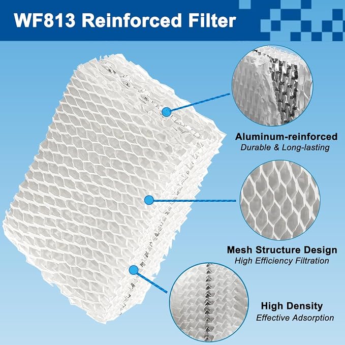 6 Pack WF813 Humidifier Filter Replacement, Upgraded Humidifier Wick Filter - Image 3