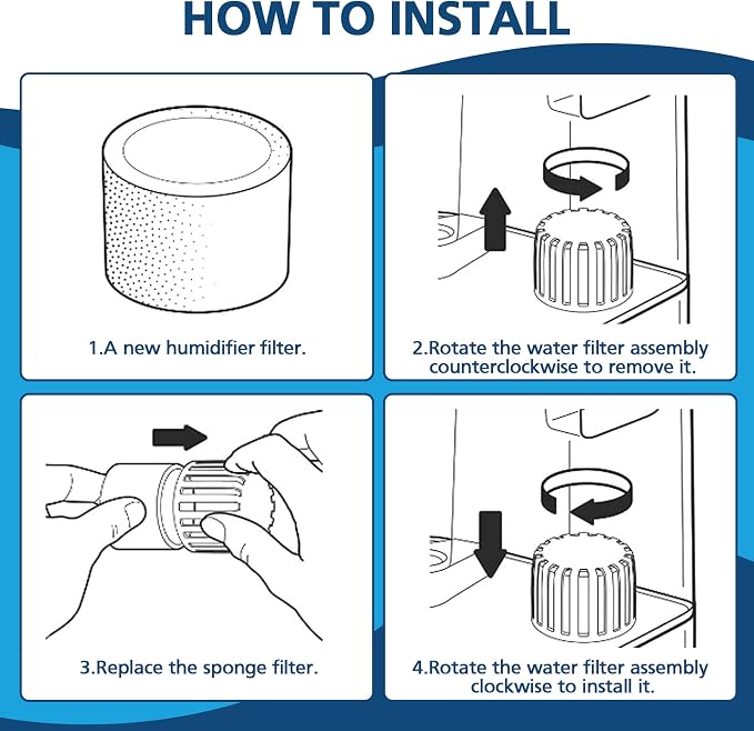 30-Pack Top Fill Humidifier Replacement Filters - Image 5