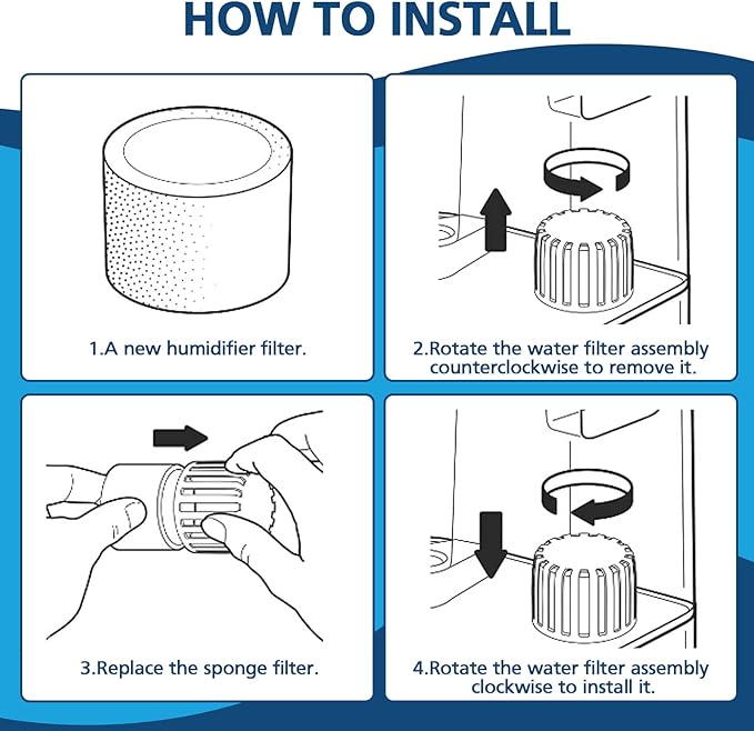 16-Pack Top Fill Humidifier Replacement Filters - Image 6