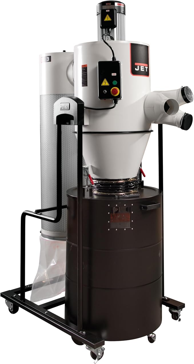 JET Cyclone Dust Collector, 2-Micron Filter, 3 HP, 230V 1Ph by JET