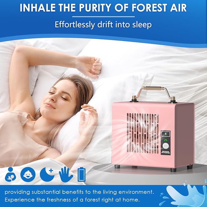 Portable Ionic Air Purifier, Hassle-Free Design, Type-C Rechargeable, 6-Hour - Image 5