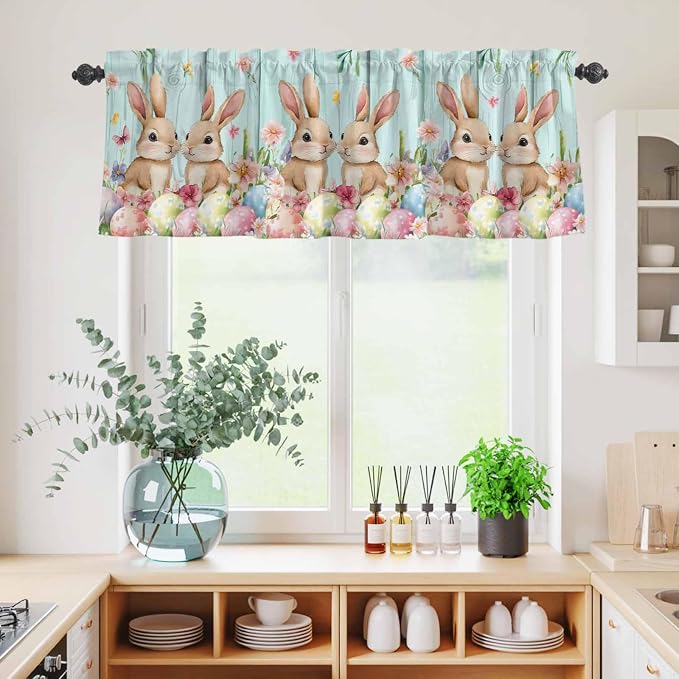 Easter Kitchen Curtains Set 3 Piece - Image 6