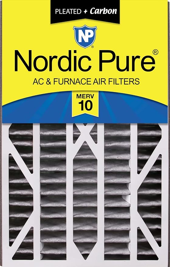 Nordic Pure 16x25x3 MERV 10 Plus Carbon Trion Air Bear Cub Replacement Air by NordicPure
