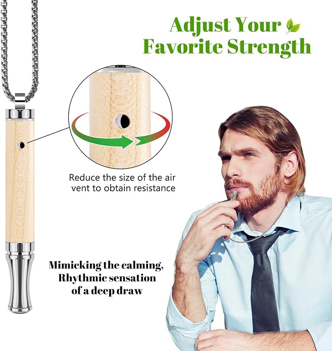 ASTOFLI Adult Quit Smoking Breathing Necklace: Adjustable Air Inhaler Stop - Image 2
